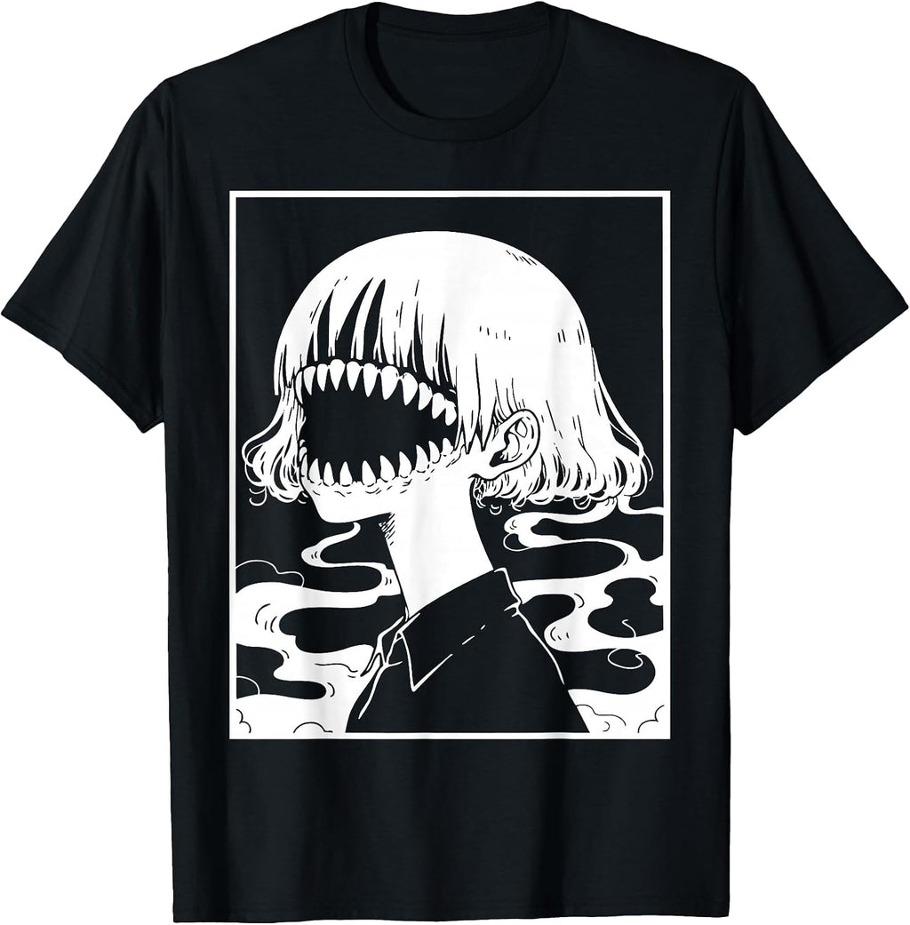 HORROR ANIME MANGA AESTHETIC - Adult & Kids T-Shirts, Sweatshirts & Hoodies apparel design preview 1