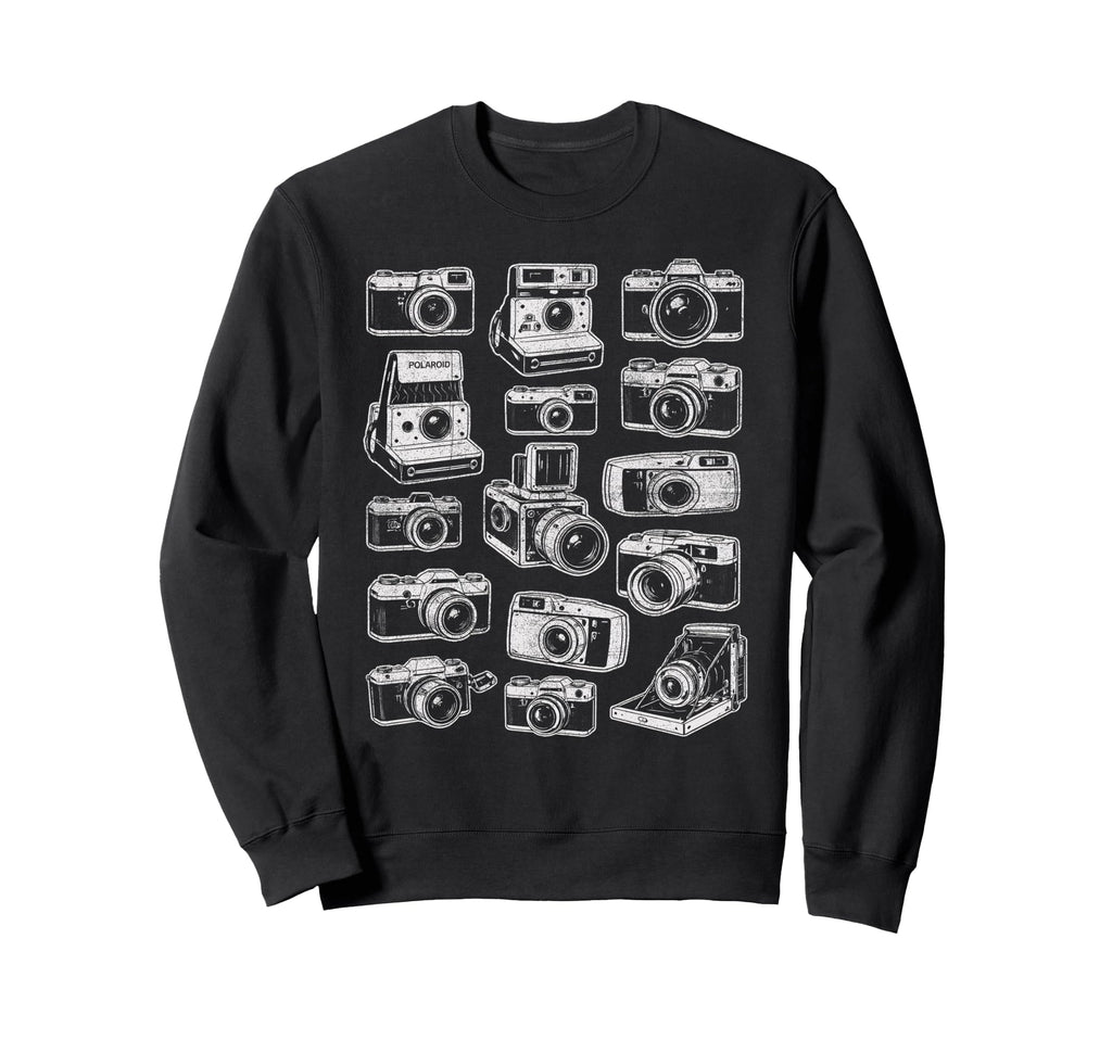 Photographer Camera Collection Sweatshirt - Graphic Print Men Women - T-Shirt, Sweatshirt, Hoodie