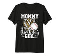 Mommy Birthday Baseball Mom Leopard T-Shirt - Fun Novelty Design Unisex - T-Shirt, Sweatshirt, Hoodie