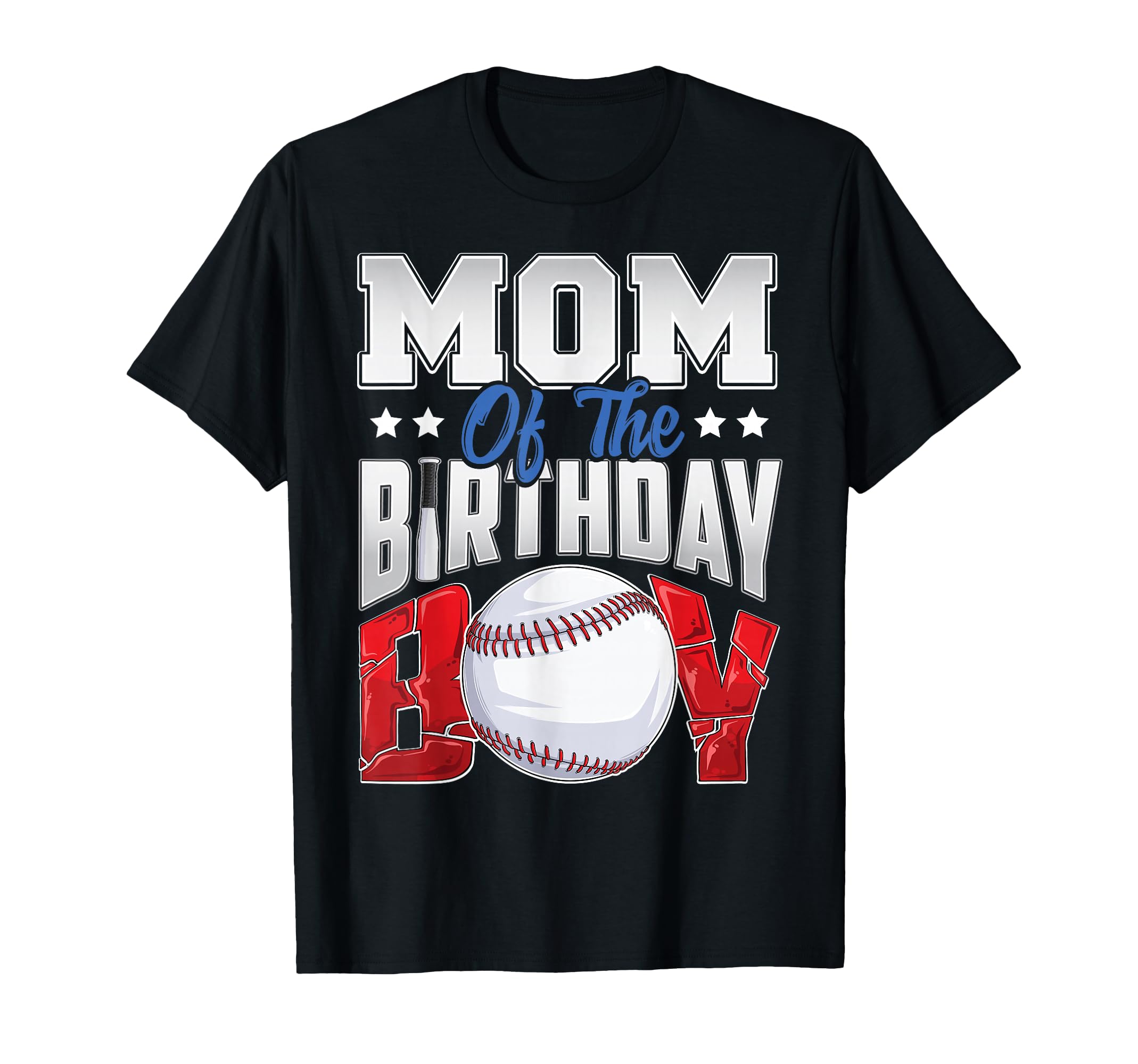 Mom Baseball Birthday Family Baller B Day T-Shirt - Unique Graphic Unisex - T-Shirt, Sweatshirt, Hoodie