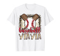 Baseball Yiayia Leopard Proud Ball T-Shirt - Fun Novelty Design Unisex - T-Shirt, Sweatshirt, Hoodie