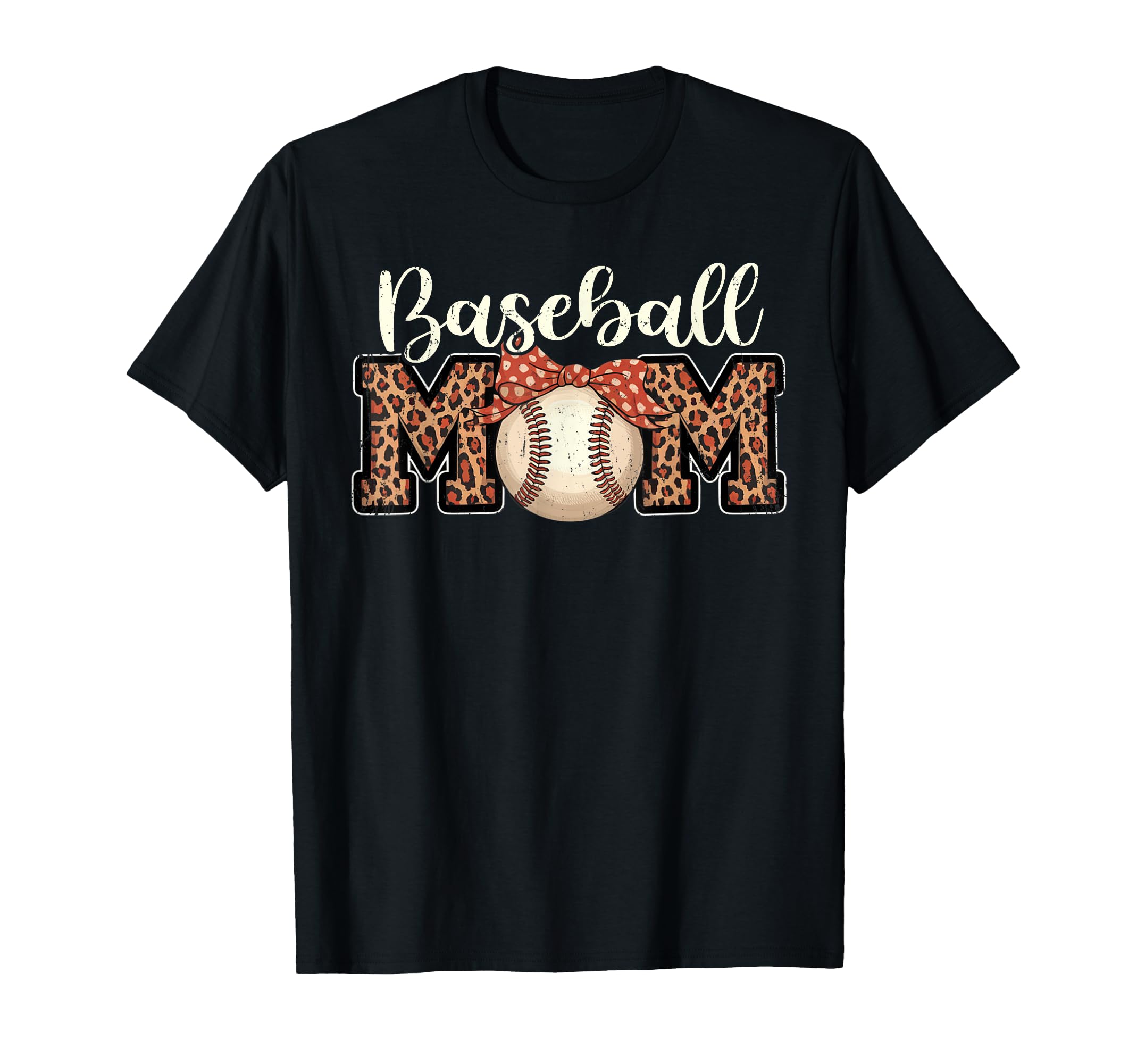 Baseball Mom Headband Leopard T-Shirt - Casual Everyday Wear Men Women - T-Shirt, Sweatshirt, Hoodie