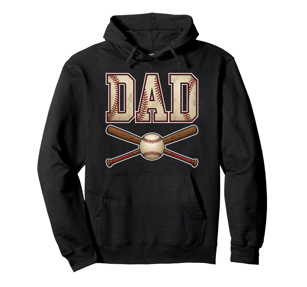 Baseball Dad Funny Fathers Day Baseball Hoodie - Graphic Print Men Women - T-Shirt, Sweatshirt, Hoodie