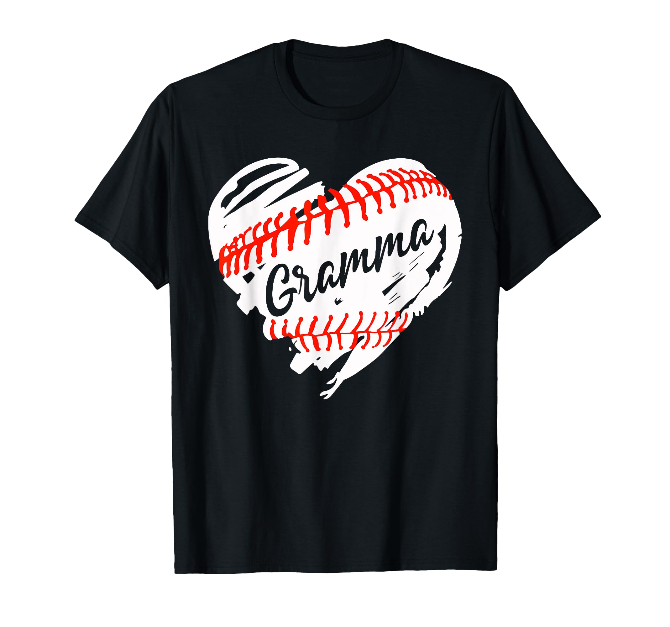 Baseball Heart Baseball Gramma Softball T-Shirt - Unique Graphic Men Women - T-Shirt, Sweatshirt, Hoodie