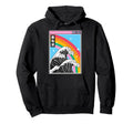 Kanagawa Wave Rainbow Japan 80S Otaku Hoodie - Unique Graphic for Adults - T-Shirt, Sweatshirt, Hoodie