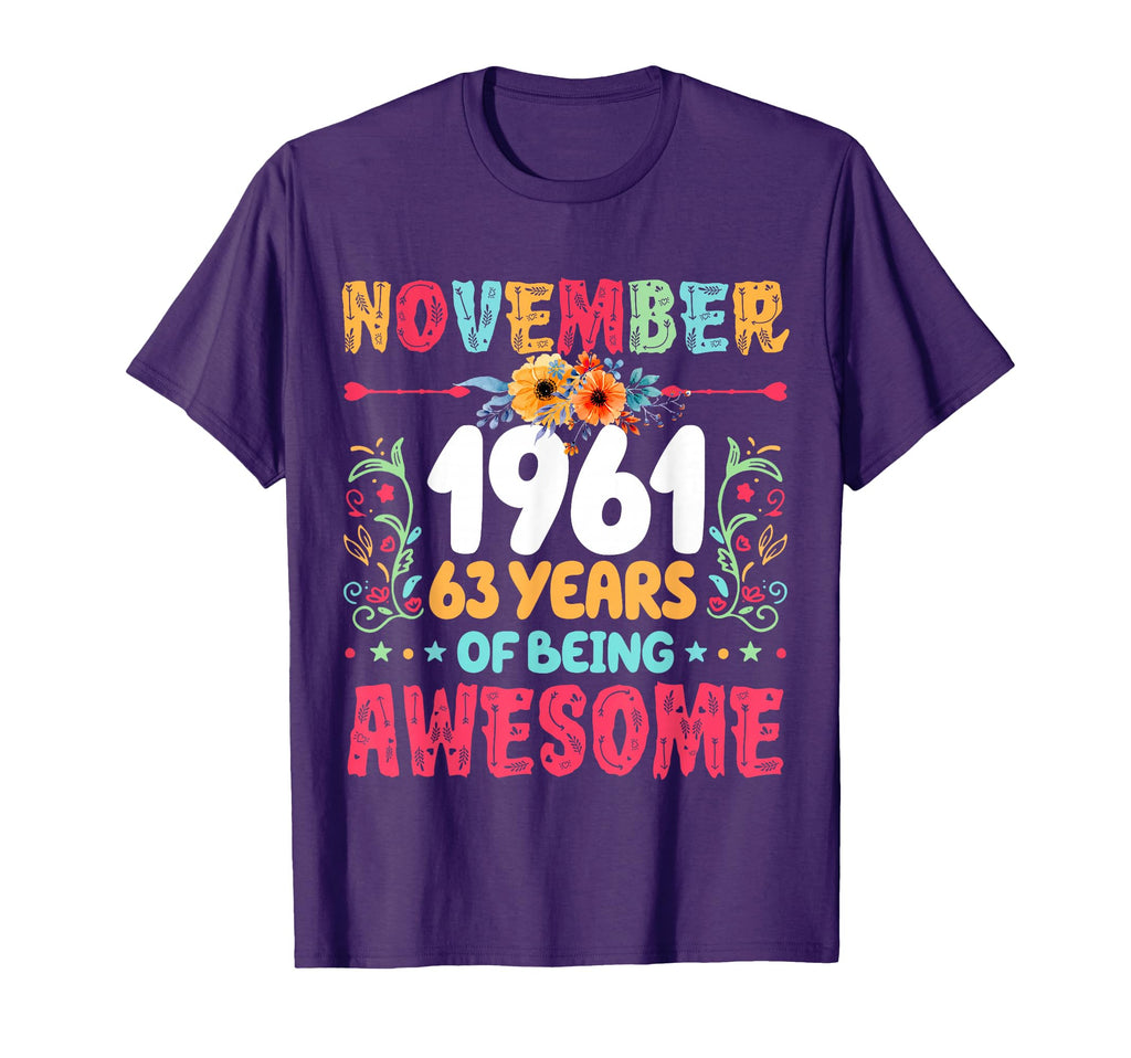 Since November 1961 63 Years Being T-Shirt - Custom Art Print Men Women - T-Shirt, Sweatshirt, Hoodie