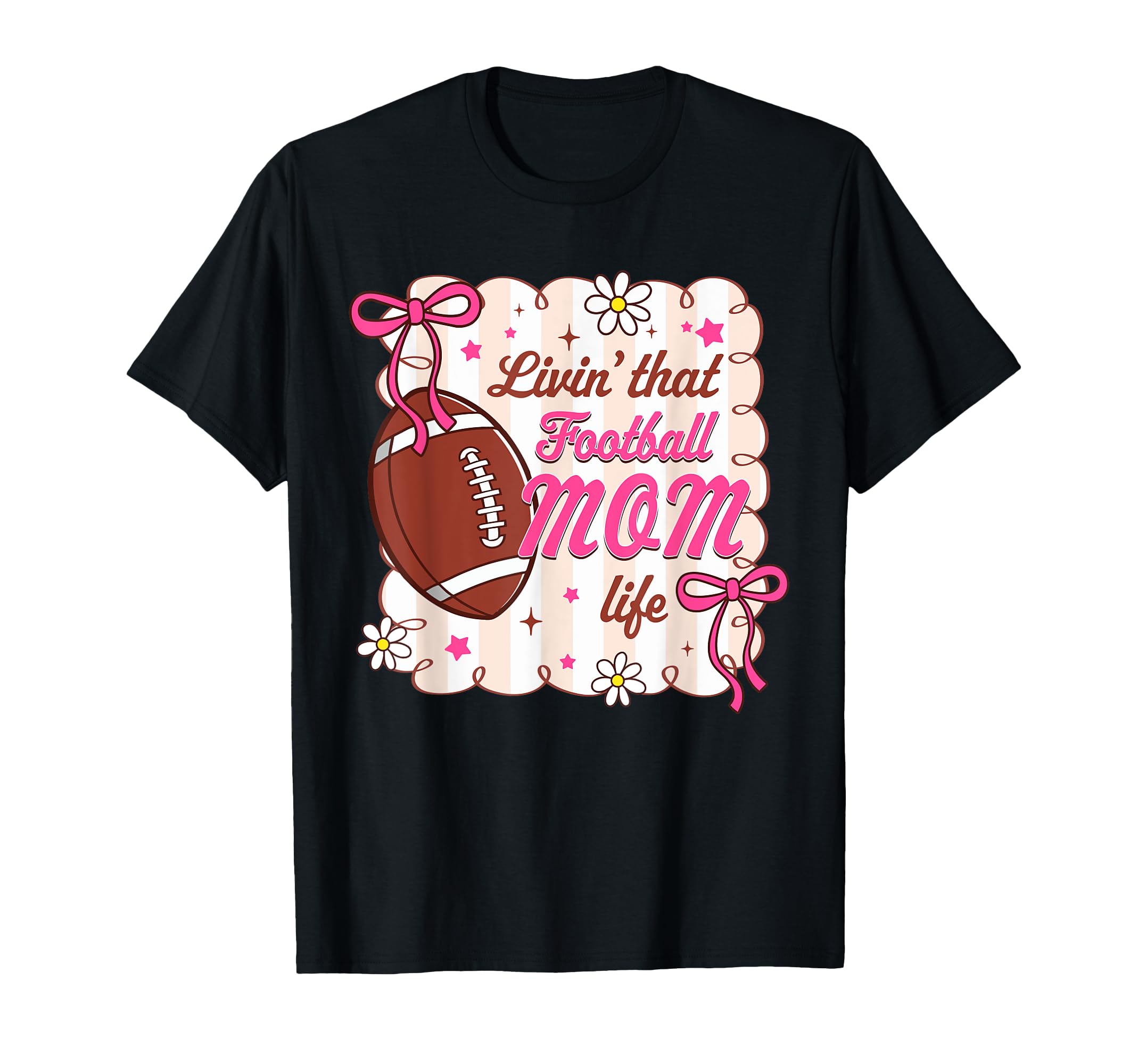 Football Mom Life Cheer Mom Game Day T-Shirt - Graphic Print Unisex - T-Shirt, Sweatshirt, Hoodie