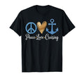 Peace Love Cruising Vacation Funny T-Shirt - Minimalist Print for Adults - T-Shirt, Sweatshirt, Hoodie