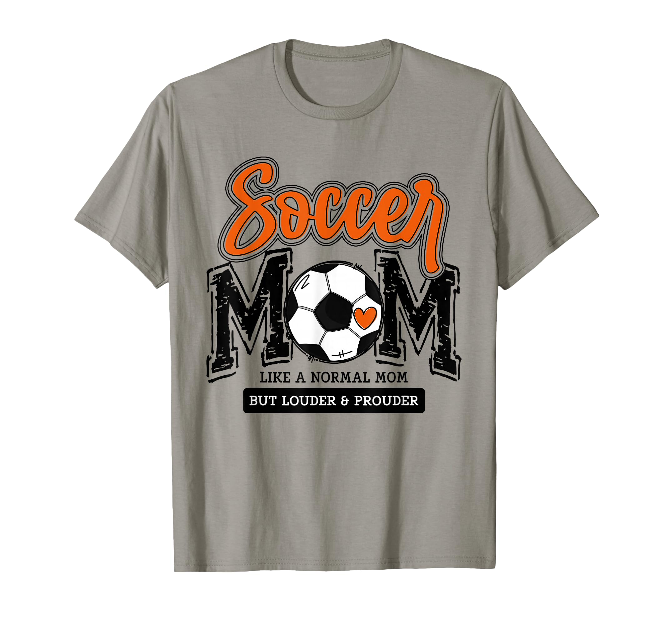 Soccer Mom Orange Soccer Player T-Shirt - Custom Art Print for Adults - T-Shirt, Sweatshirt, Hoodie
