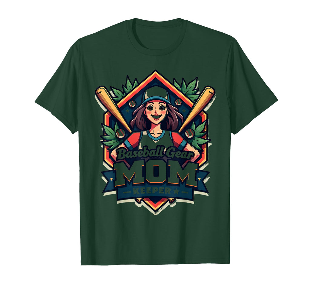 Baseball Gear Mom Keeper Parent T-Shirt - Trendy Graphic Unisex - T-Shirt, Sweatshirt, Hoodie