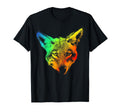 Coyote Colorful Rainbow T-Shirt - Custom Art Print Men Women - T-Shirt, Sweatshirt, Hoodie