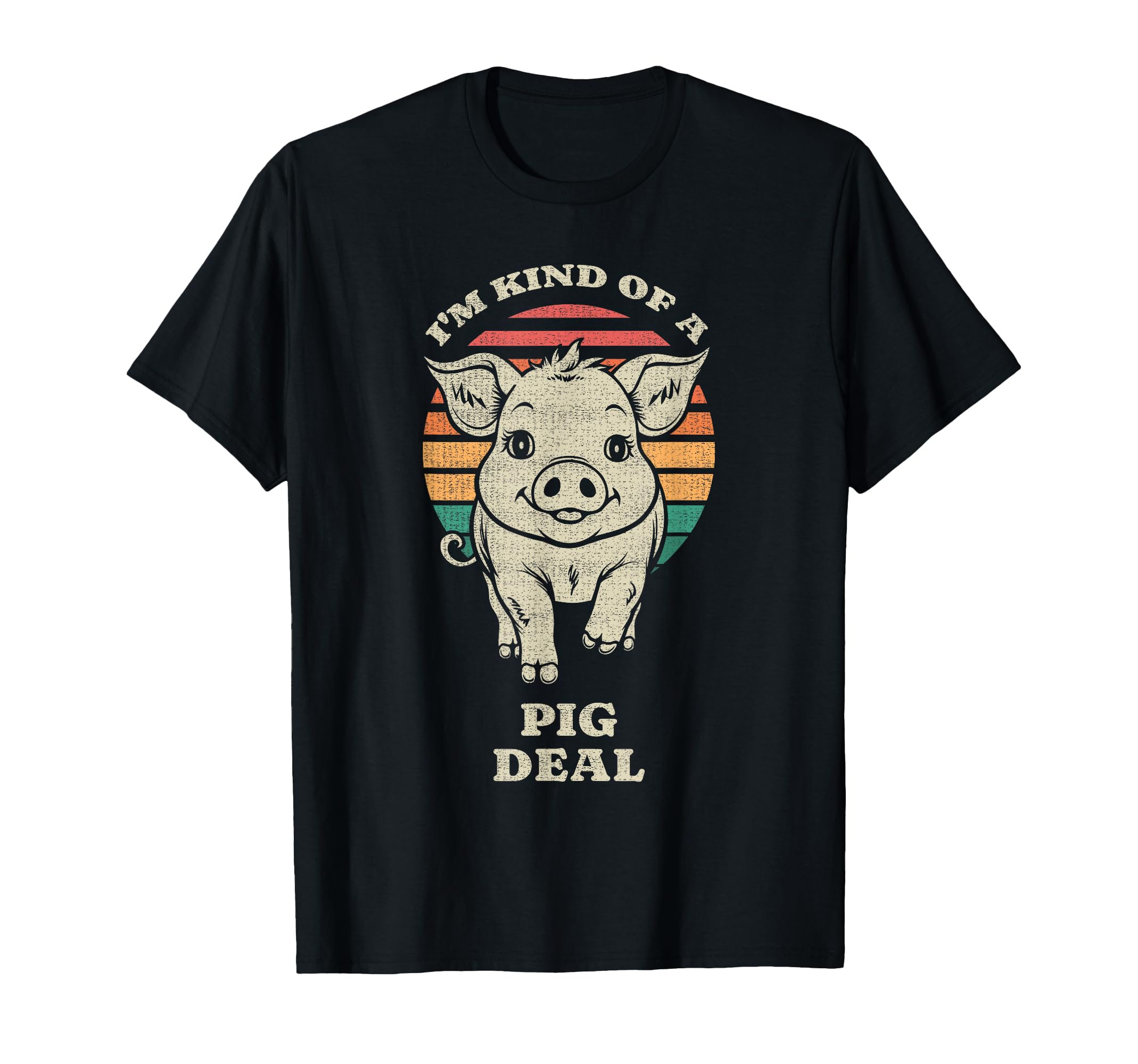 Kind Pig Deal Animal Lover Farmer T-Shirt - Aesthetic Graphic for Adults - T-Shirt, Sweatshirt, Hoodie