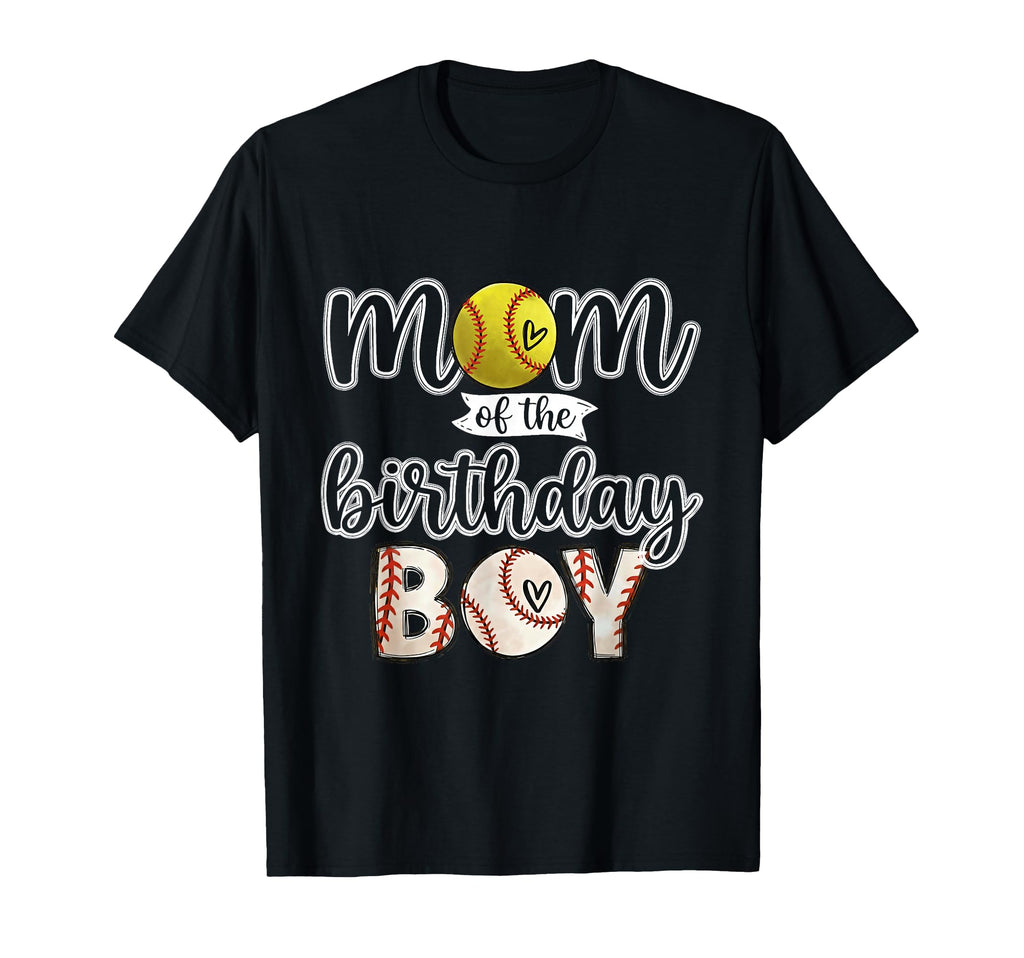 Baseball Mom Birthday Matching Family T-Shirt - Streetwear Style Men Women - T-Shirt, Sweatshirt, Hoodie