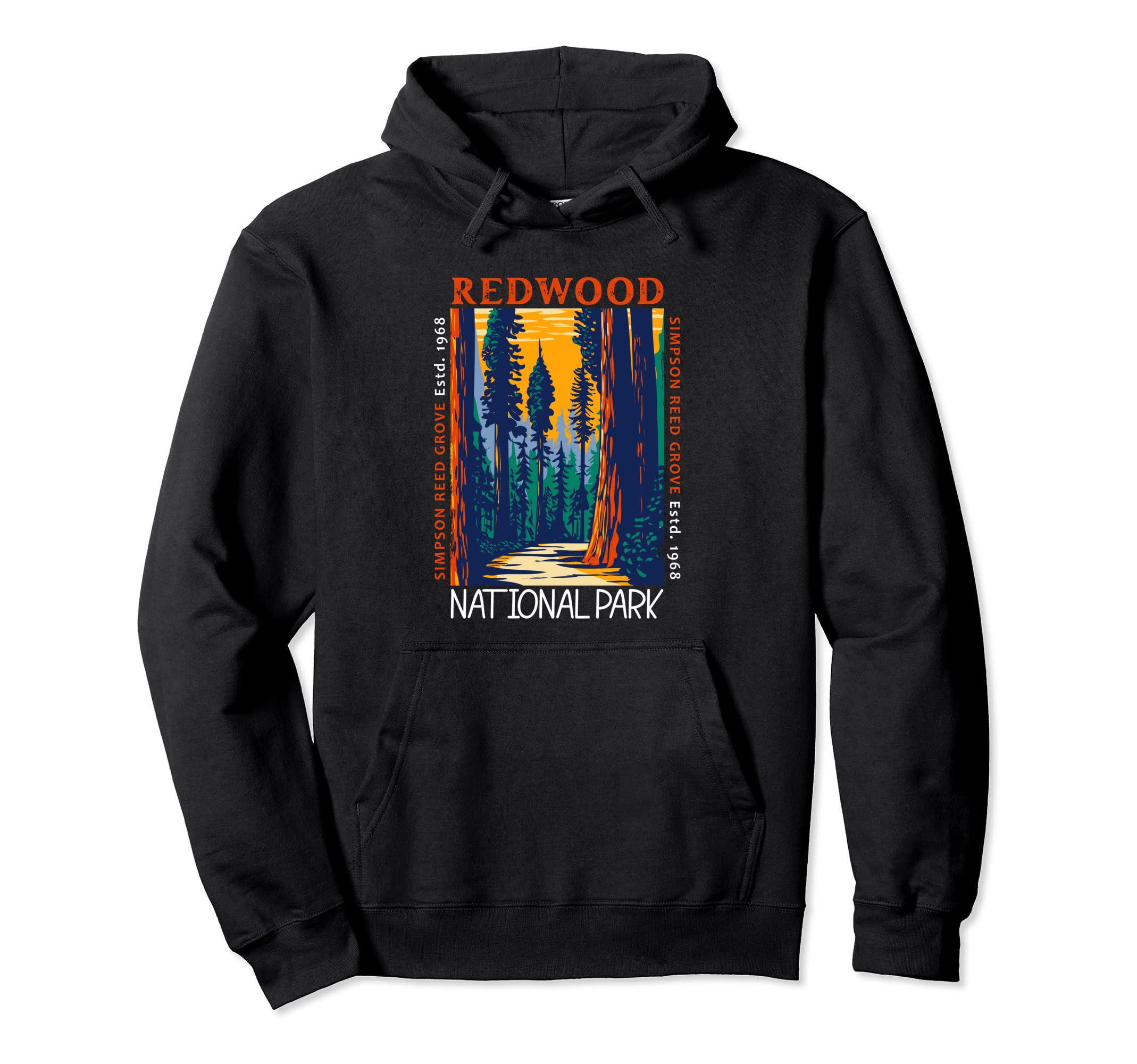 Redwood National Park California Hoodie - Novelty Apparel for Adults - T-Shirt, Sweatshirt, Hoodie