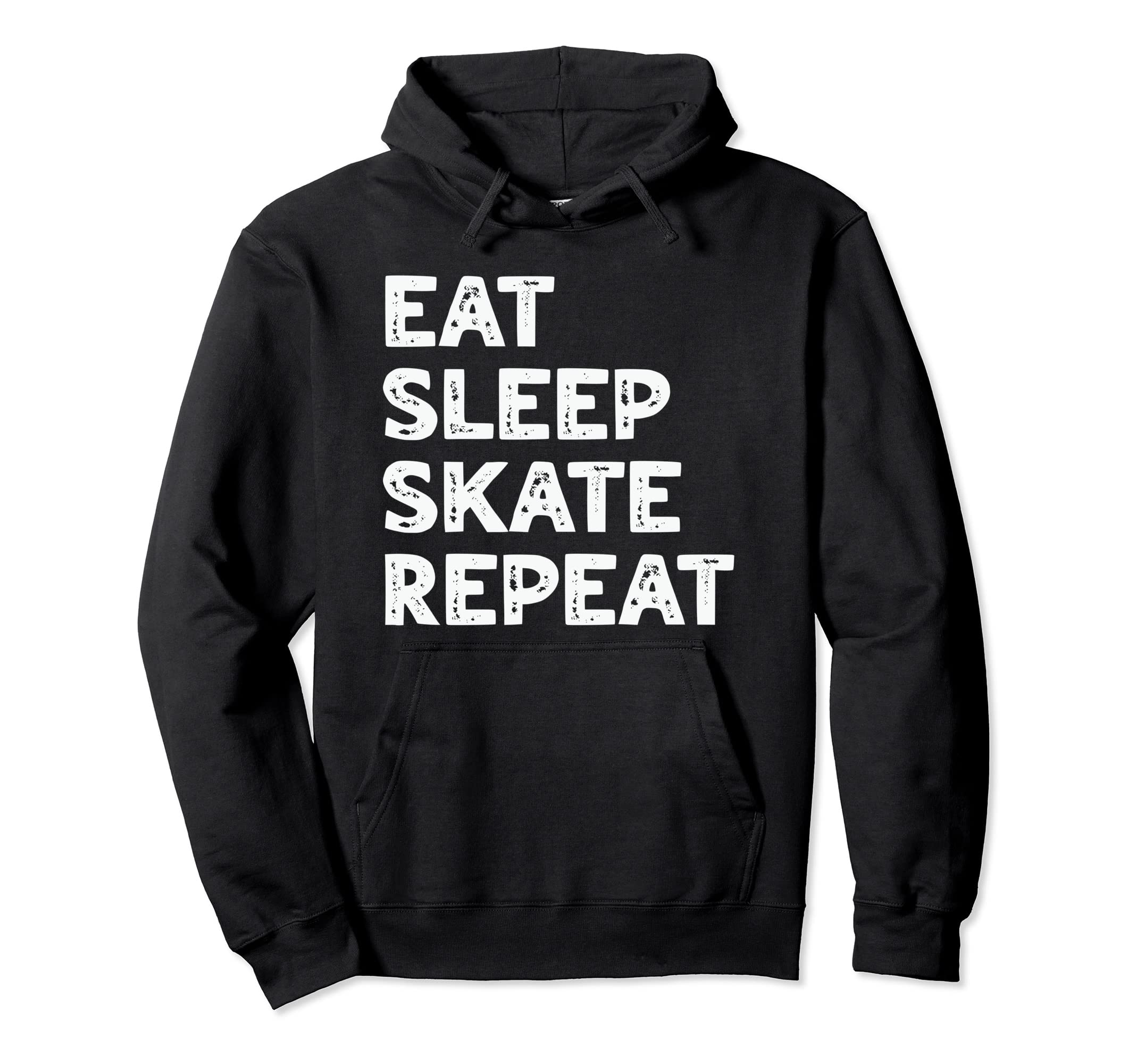 Roller Skating Eat Sleep Skate Repeat Hoodie - Unique Graphic for Adults - T-Shirt, Sweatshirt, Hoodie