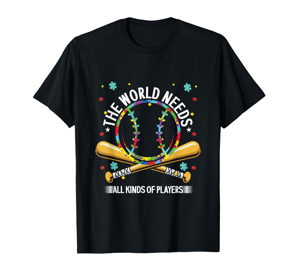 World Needs All Kinds Players Baseball T-Shirt - Minimalist Print Unisex - T-Shirt, Sweatshirt, Hoodie