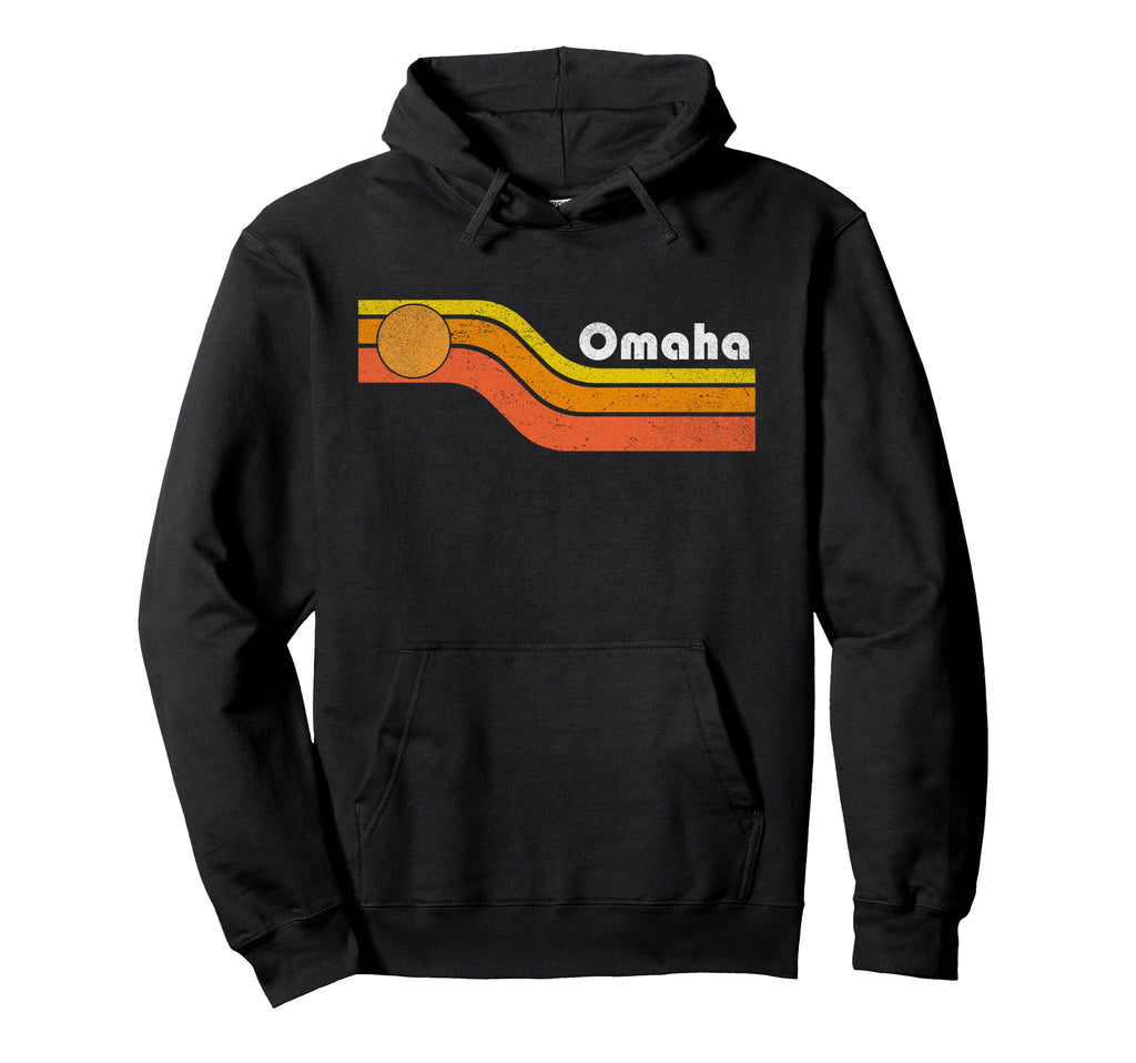 Omaha 70S 80S Hoodie - Minimalist Print for Adults - T-Shirt, Sweatshirt, Hoodie