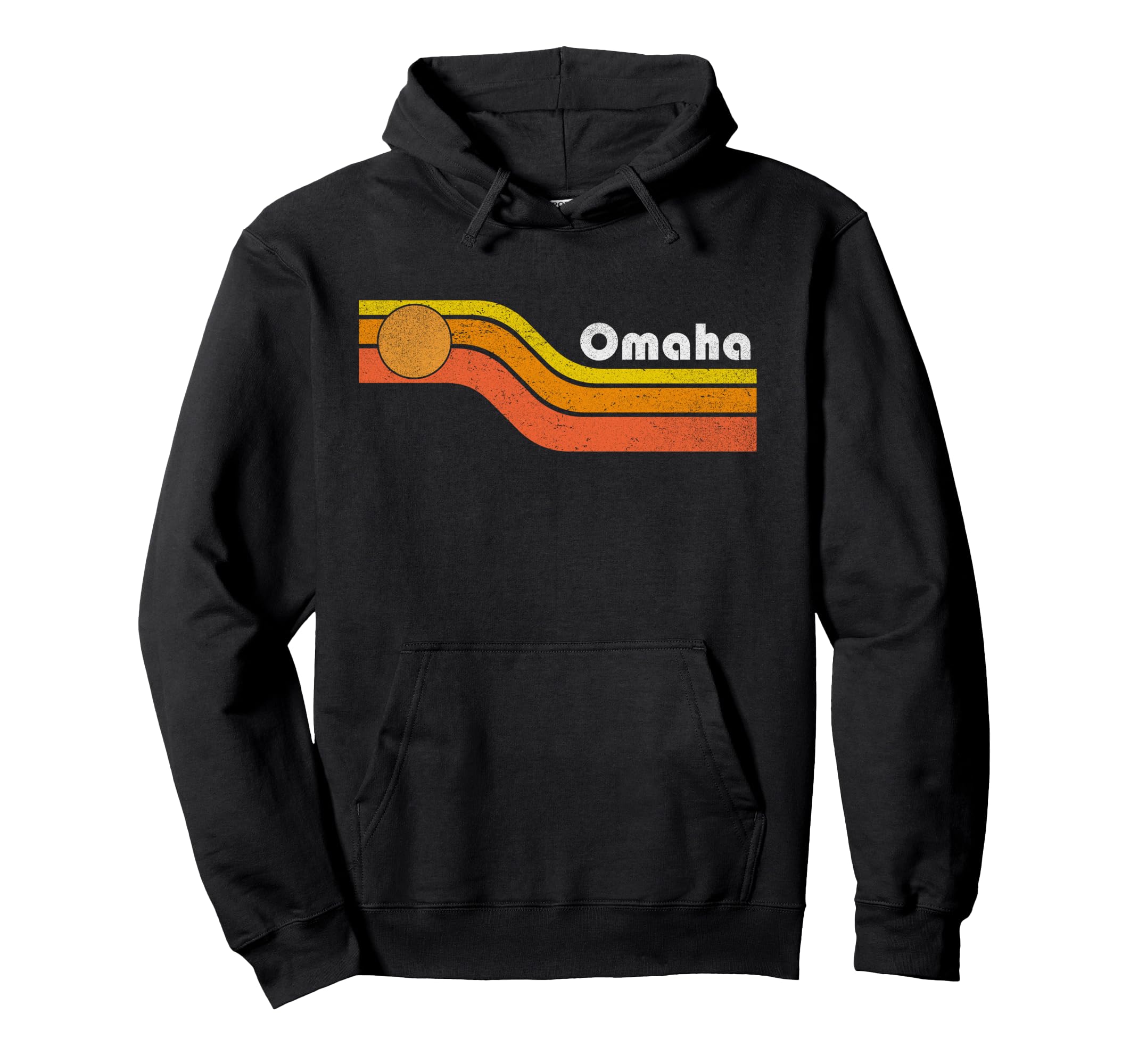 Omaha 70S 80S Hoodie - Minimalist Print for Adults - T-Shirt, Sweatshirt, Hoodie