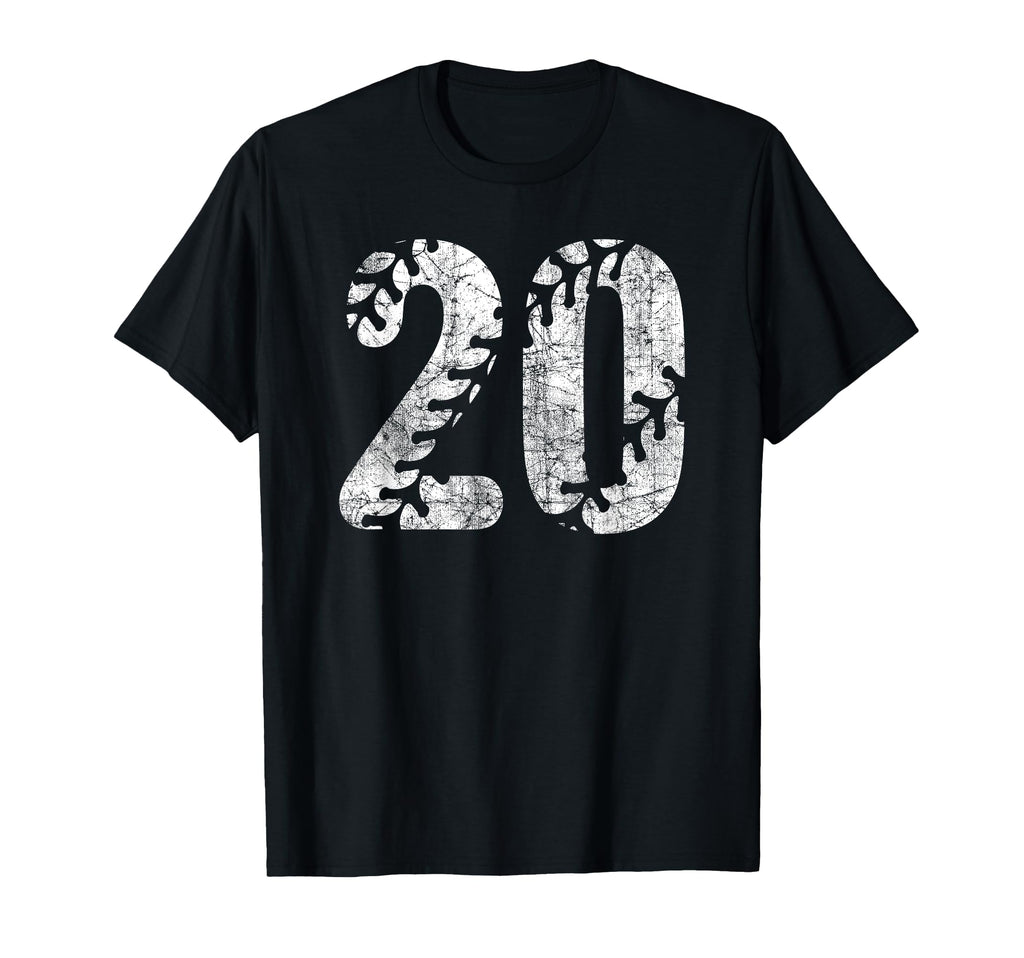 Baseball Softball Mom 20 Number 20 T-Shirt - Casual Everyday Wear Unisex - T-Shirt, Sweatshirt, Hoodie