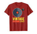 1969 Birthday Gift Distressed Record T-Shirt - Custom Art Print for Adults - T-Shirt, Sweatshirt, Hoodie