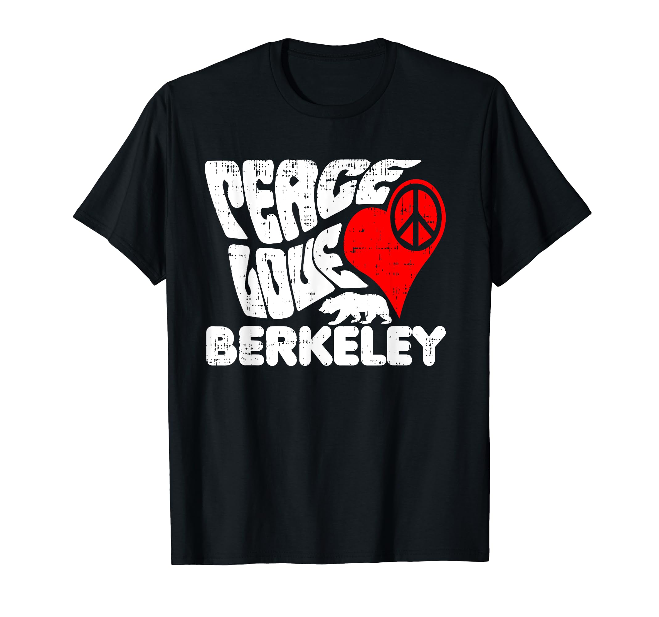 Berkeley California Peace Love Shirts T-Shirt - Minimalist Print for Adults - T-Shirt, Sweatshirt, Hoodie