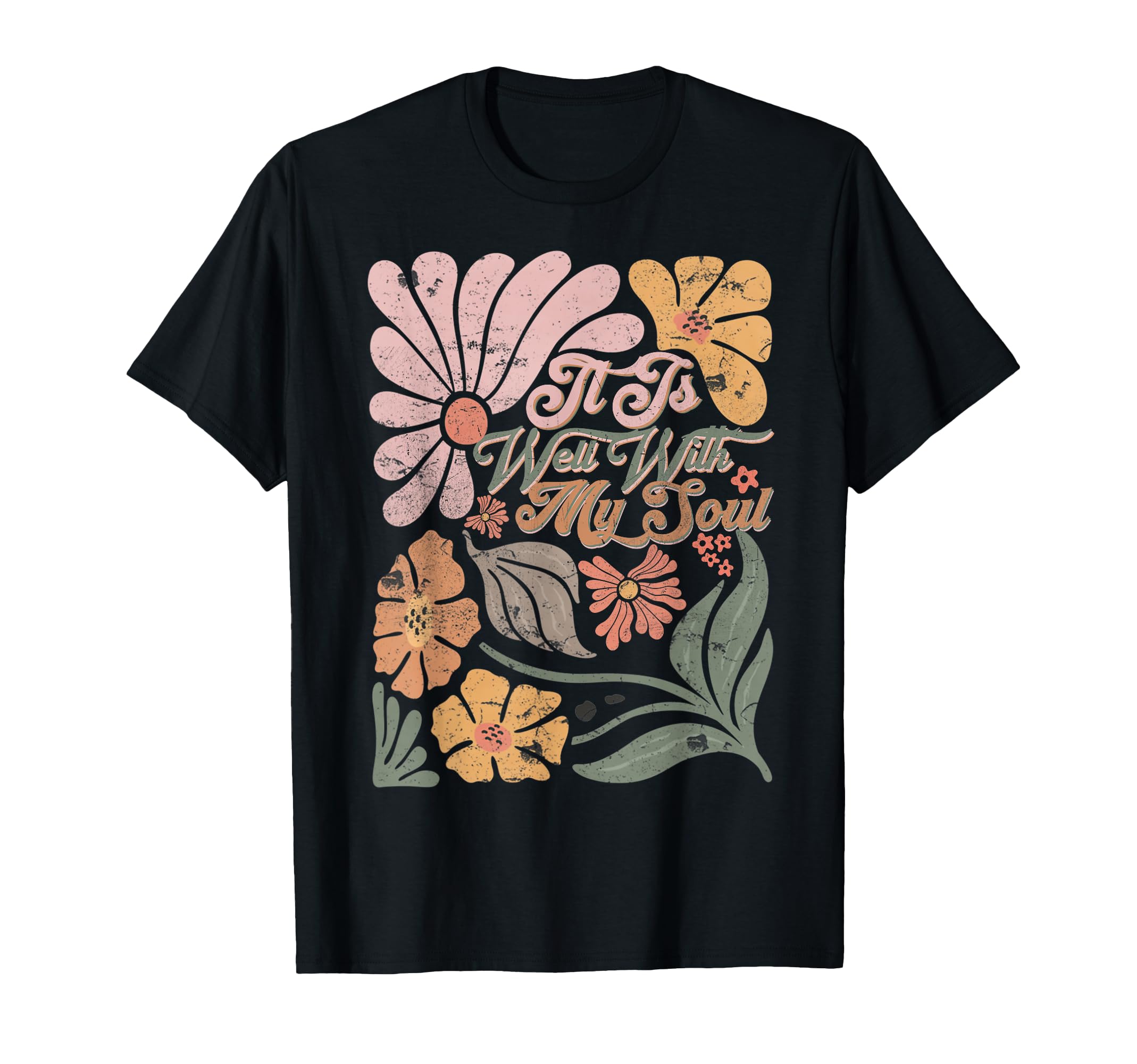 Boho Funny It Is Well My Soul T-Shirt - Fun Novelty Design Unisex - T-Shirt, Sweatshirt, Hoodie
