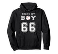 Thats My Baseball 66 Jersey Number Hoodie - Aesthetic Graphic for Adults - T-Shirt, Sweatshirt, Hoodie