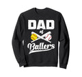 Mens Dad Ballers Funny Dad Baseball Sweatshirt - Minimalist Print Unisex - T-Shirt, Sweatshirt, Hoodie