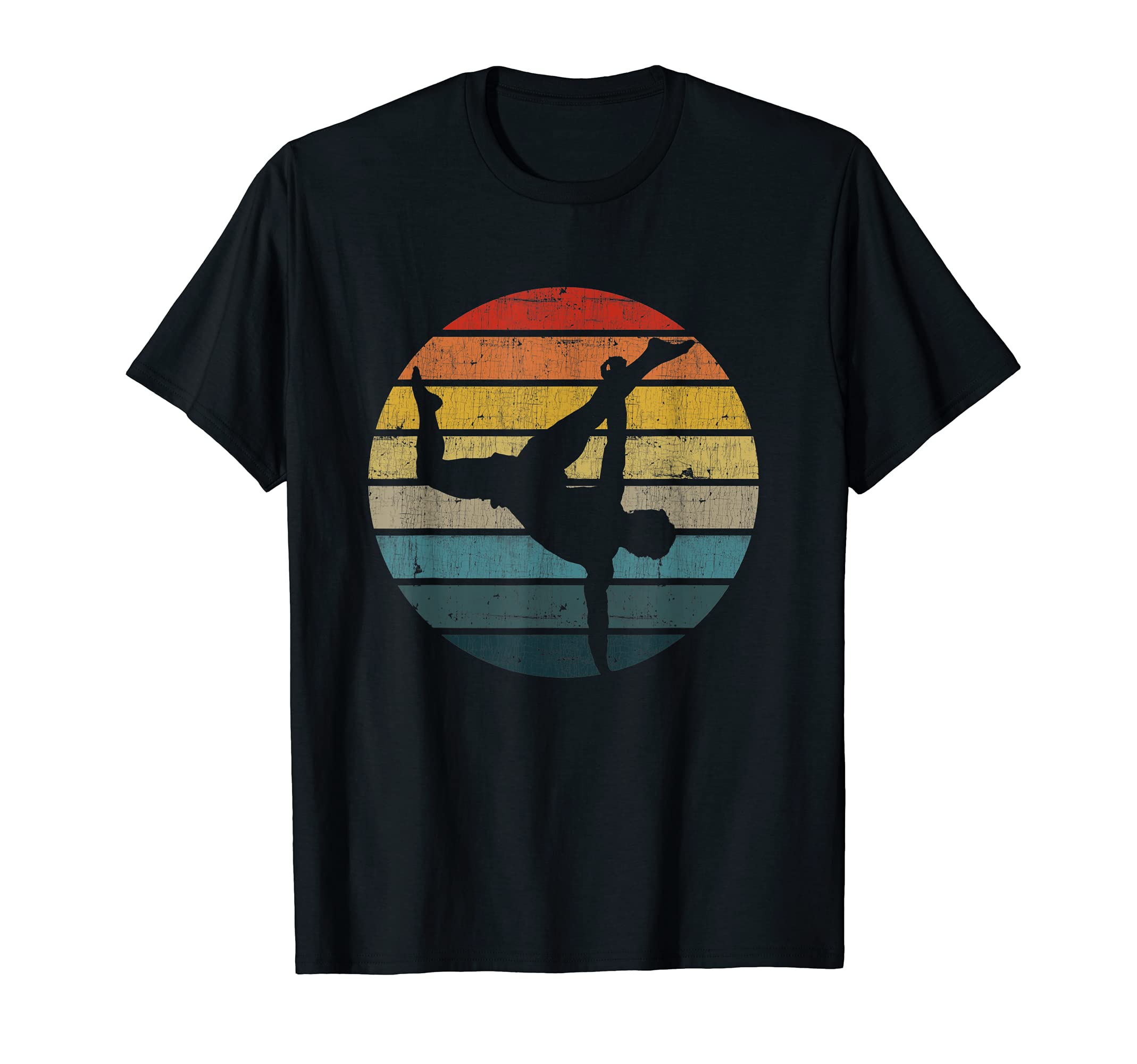 Capoeira Silhouette Distressed Sunset T-Shirt - Casual Everyday Wear Unisex - T-Shirt, Sweatshirt, Hoodie