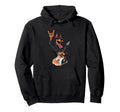 Doberman Rock Music Guitar Player Funny Hoodie - Minimalist Print Unisex - T-Shirt, Sweatshirt, Hoodie
