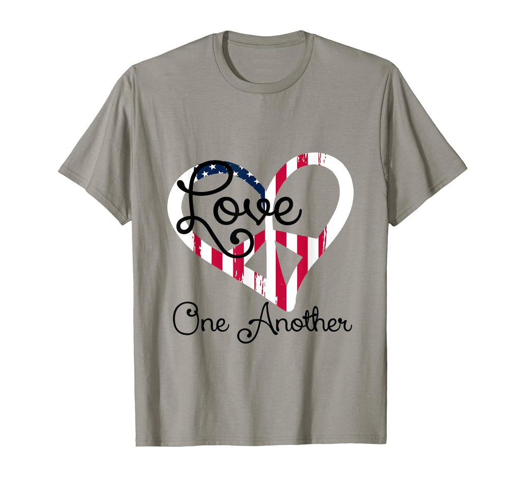 Love One Another T Shirts Peace Heart T-Shirt - Novelty Apparel Men Women - T-Shirt, Sweatshirt, Hoodie