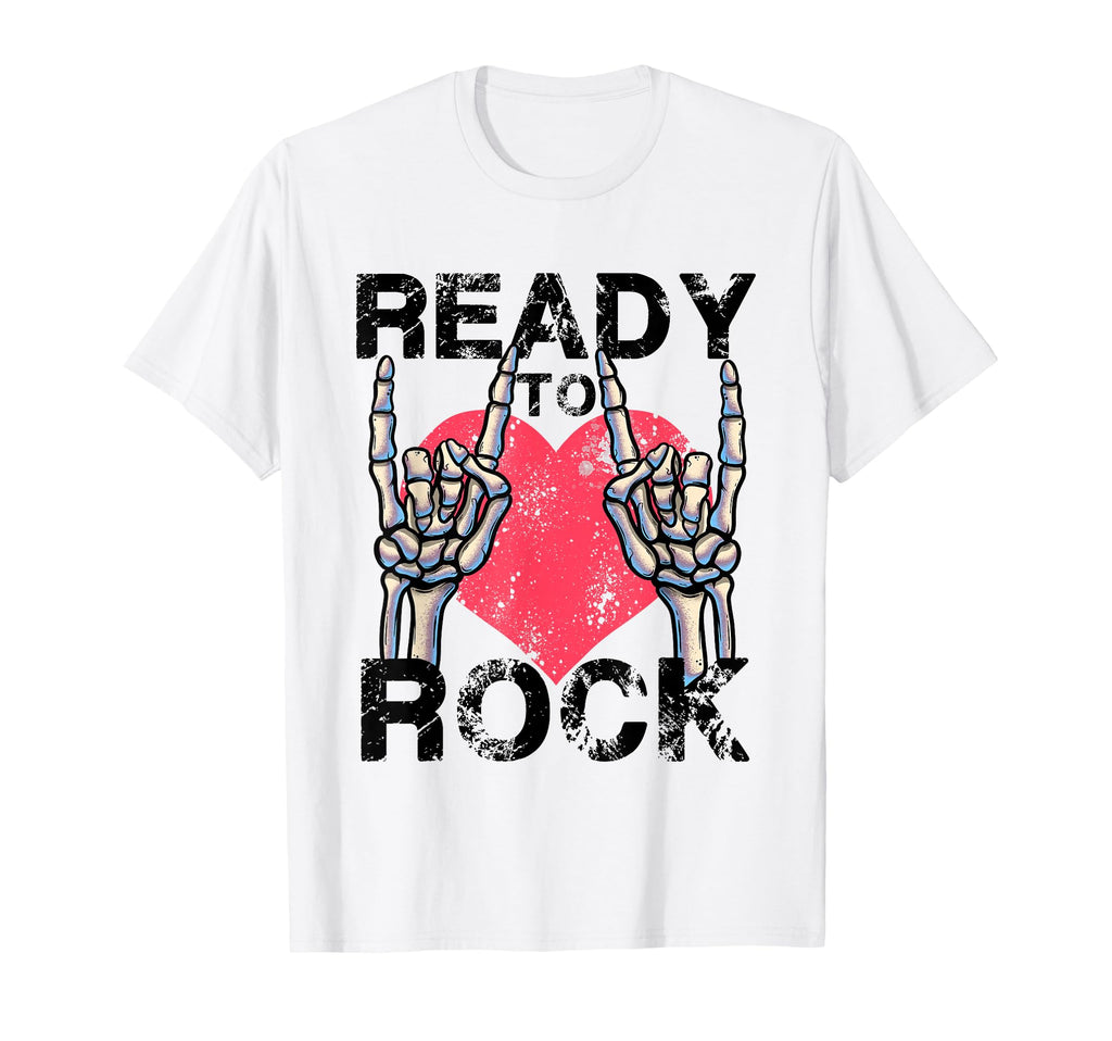 Ready To Rock Lets Rock Rock Roll T-Shirt - Fun Novelty Design for Adults - T-Shirt, Sweatshirt, Hoodie