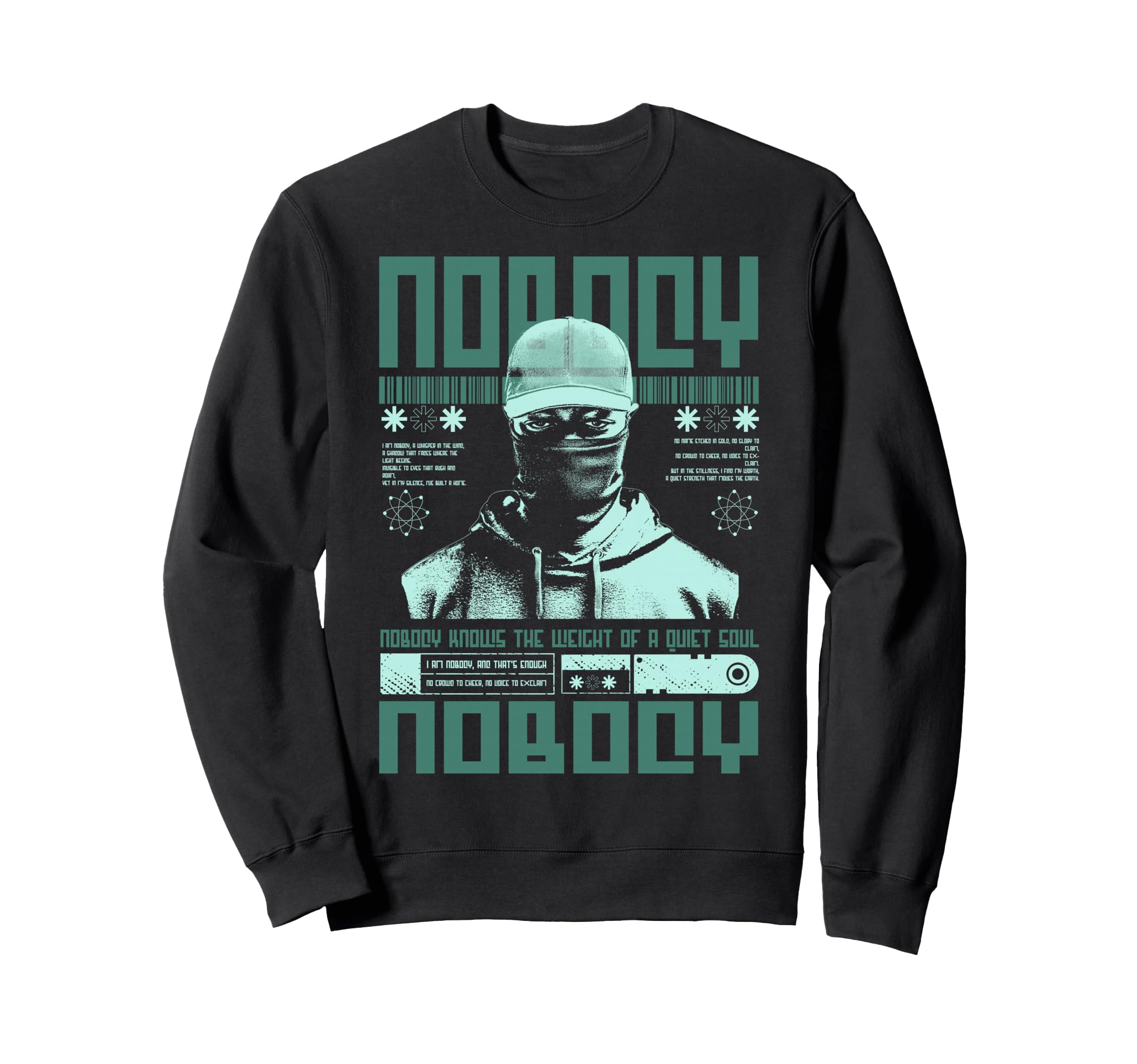 Y2K Nobody Bold Urban Graffiti Aesthetic Sweatshirt - Trendy Graphic Unisex - T-Shirt, Sweatshirt, Hoodie