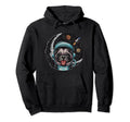 Astro Pug Dog Astronaut Space Moon Hoodie - Aesthetic Graphic for Adults - T-Shirt, Sweatshirt, Hoodie