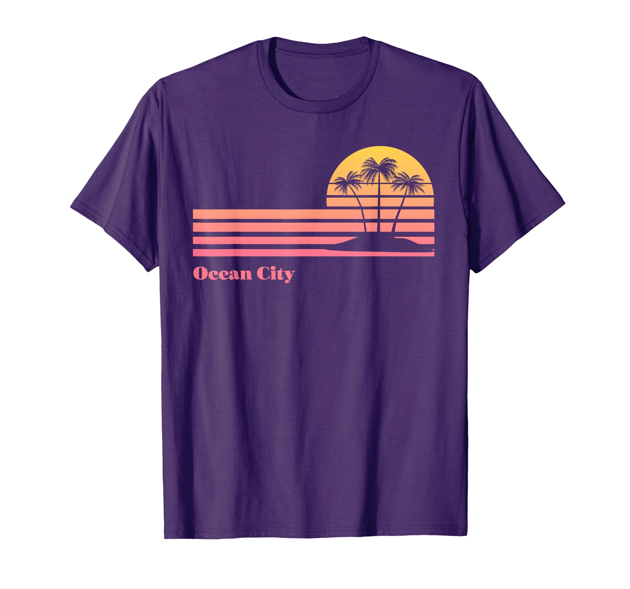 Ocean City Maryland Gradient Sunset T-Shirt - Custom Art Print for Adults - T-Shirt, Sweatshirt, Hoodie