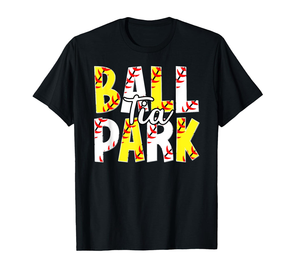 Ballpark Tia Aunt Softball Baseball Tia T-Shirt - Trendy Graphic Unisex - T-Shirt, Sweatshirt, Hoodie