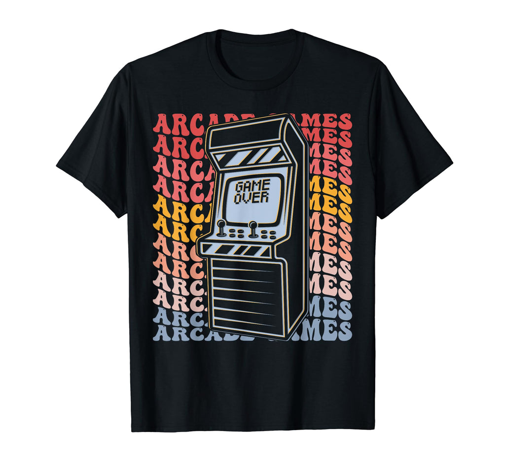 Arcade Games Groovy Gaming T-Shirt - Graphic Print Men Women - T-Shirt, Sweatshirt, Hoodie