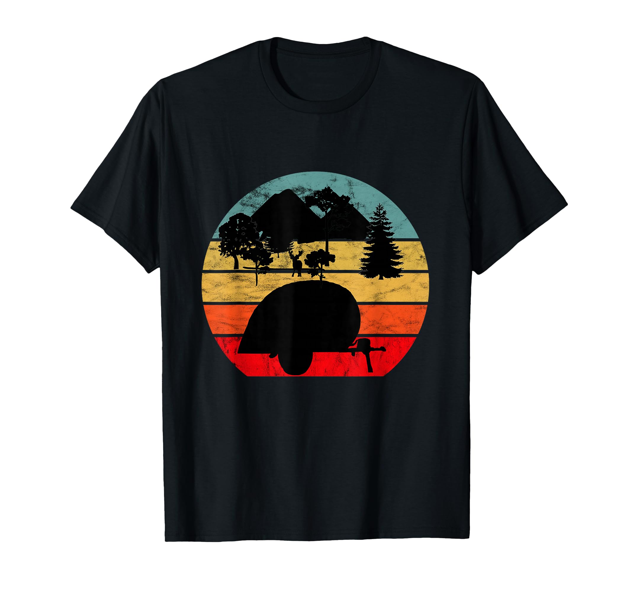 Teardrop Sunset Camper Tiny House Rv T-Shirt - Graphic Print Men Women - T-Shirt, Sweatshirt, Hoodie