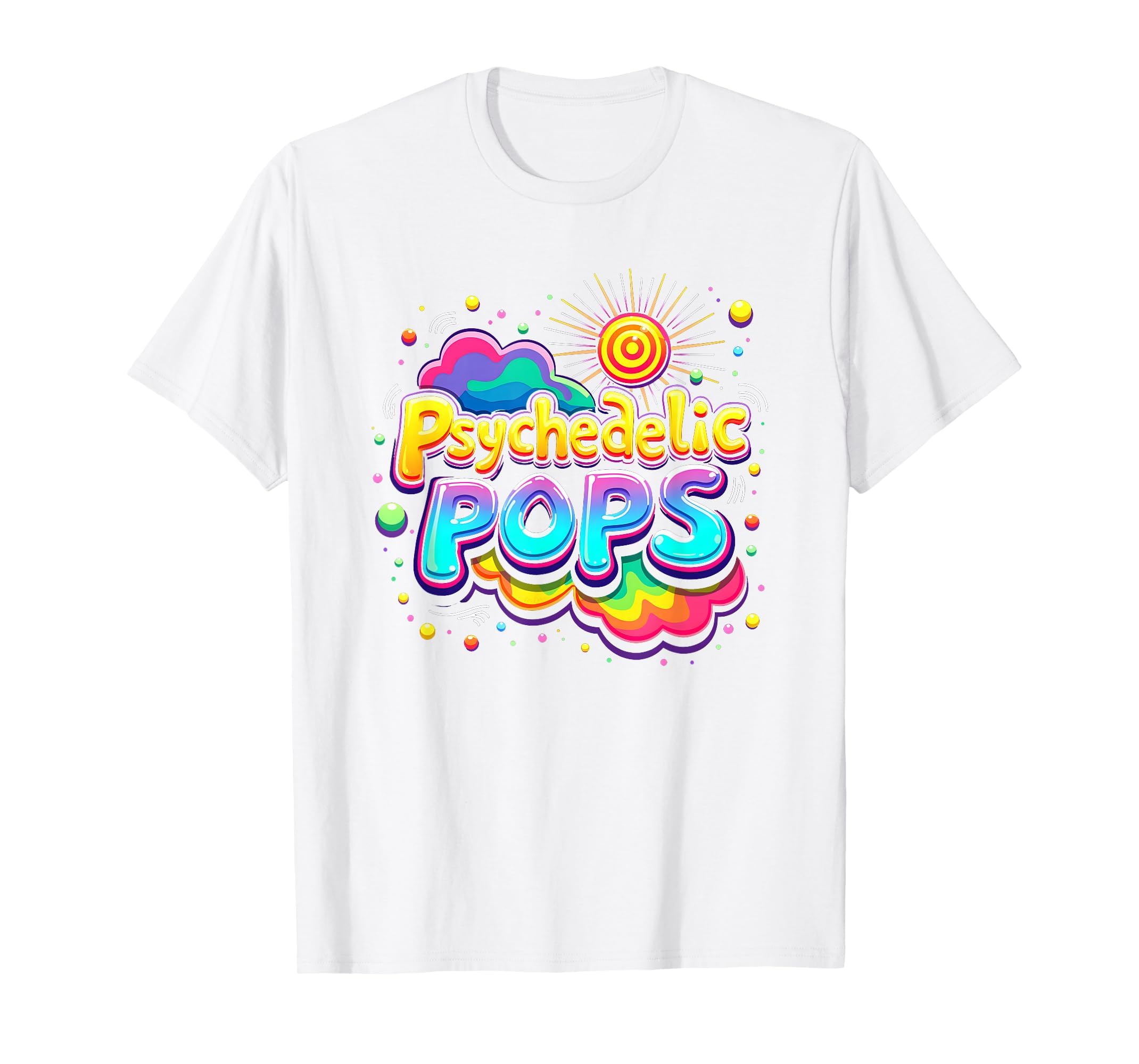 Groovy Dad Psychedelic Pops 60S Hippie T-Shirt - Graphic Print Men Women - T-Shirt, Sweatshirt, Hoodie
