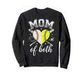 Funny Mom Both Game Day Baseball Sweatshirt - Casual Everyday Wear Unisex - T-Shirt, Sweatshirt, Hoodie
