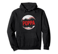 Baseball Poppa Happy Fathers Day Hoodie - Minimalist Print for Adults - T-Shirt, Sweatshirt, Hoodie