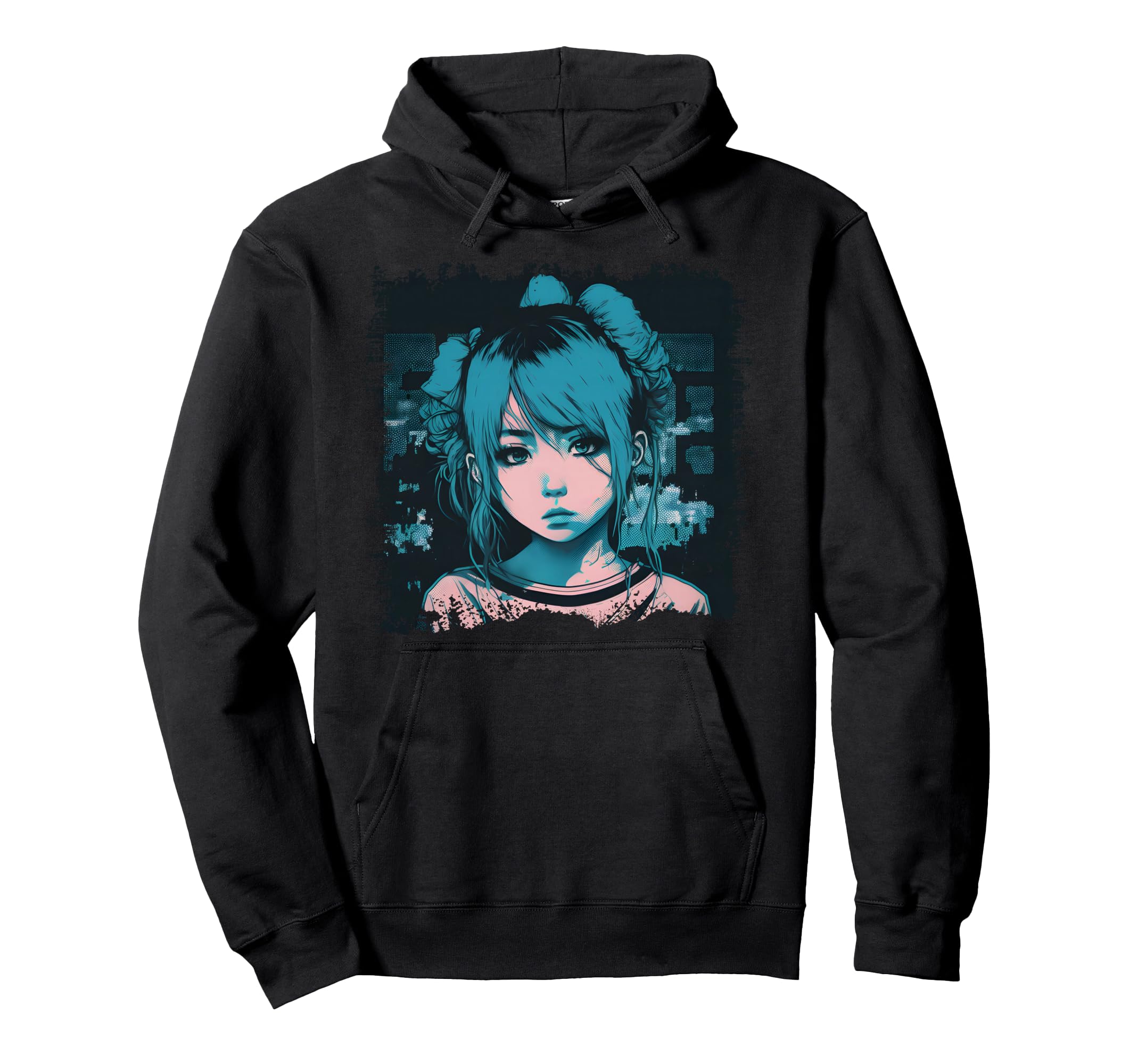 Vaporwave Aesthetic Sad Anime Eboy Edgy Hoodie - Unique Graphic Unisex - T-Shirt, Sweatshirt, Hoodie