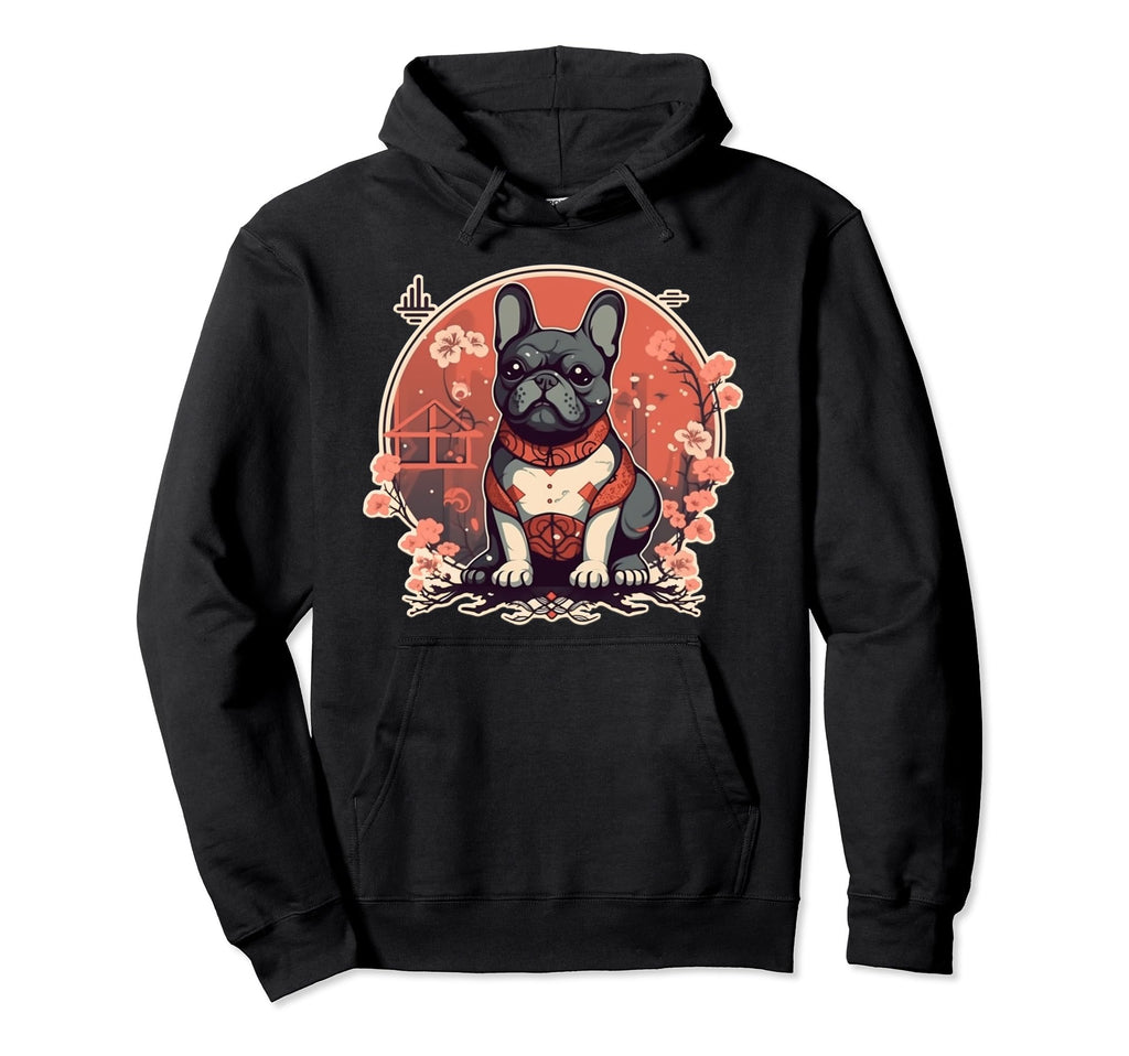 Tradtional Japanese Art French Hoodie - Casual Everyday Wear Men Women - T-Shirt, Sweatshirt, Hoodie