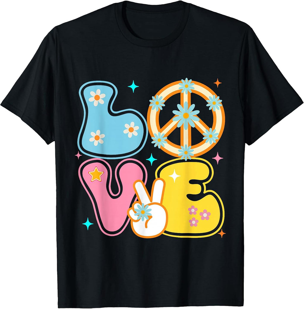 Hippie Vintage Retro 60s 70s - Adult & Kids T-Shirts, Sweatshirts & Hoodies apparel design preview 1