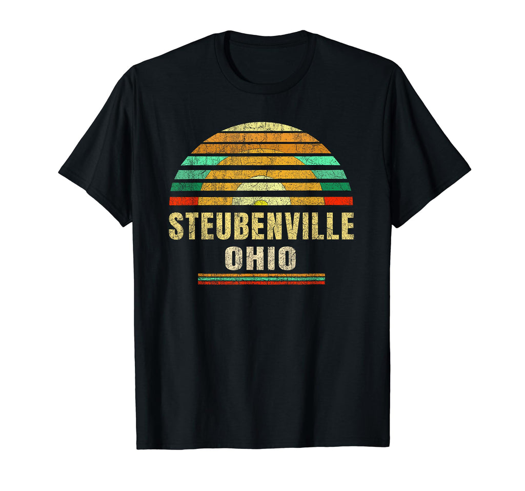 Steubenville Ohio Oh Home Gift Sunset T-Shirt - Aesthetic Graphic Men Women - T-Shirt, Sweatshirt, Hoodie