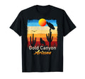Gold Canyon Arizona Coyote Sunset Az Desert T-Shirt - Graphic Print Unisex - T-Shirt, Sweatshirt, Hoodie