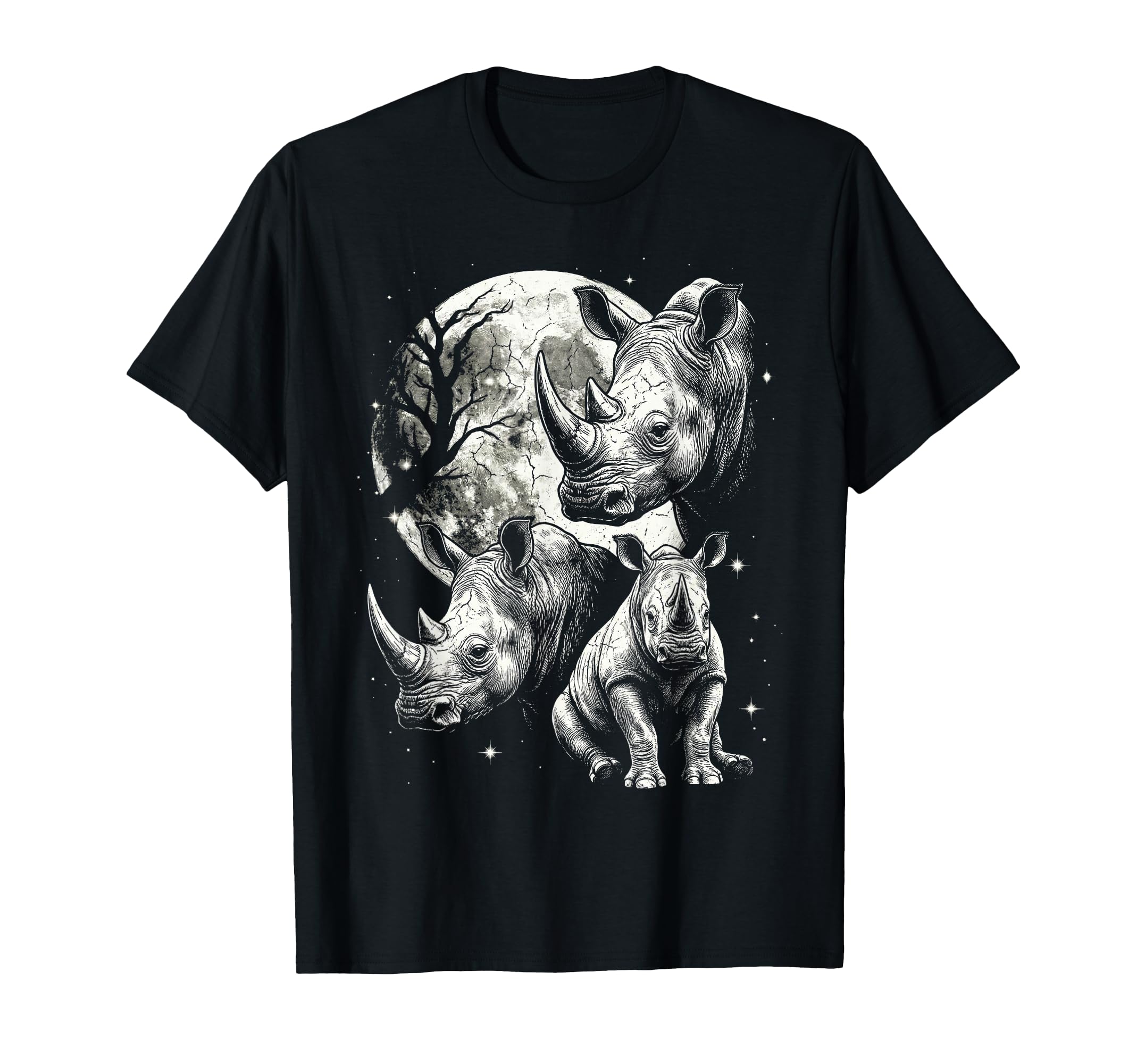 Rhino 90S Aesthetic Y2K Rhinoceros T-Shirt - Streetwear Style Unisex - T-Shirt, Sweatshirt, Hoodie
