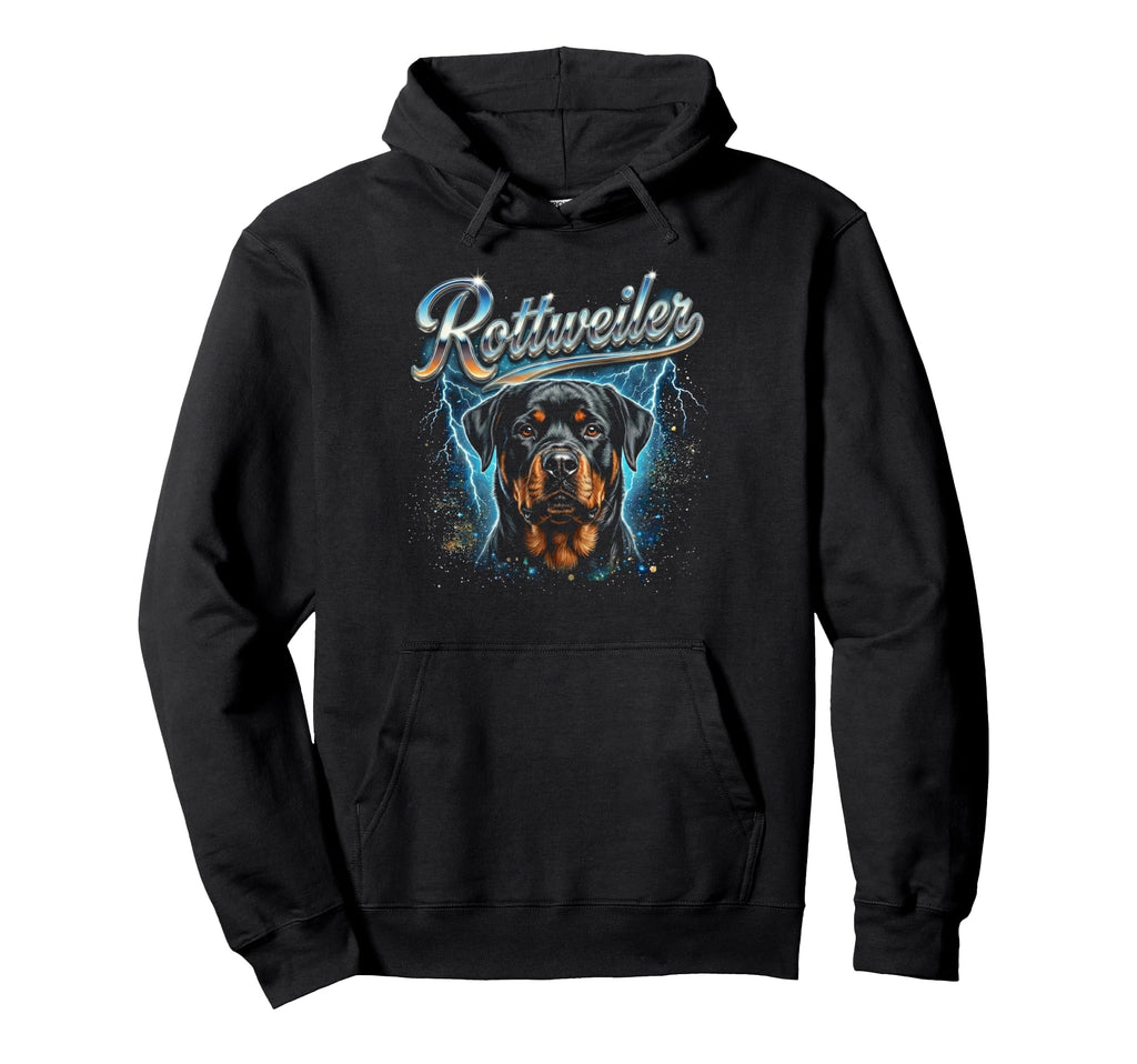 Rottweiler 90S Dog Lover 80S Rottweiler Hoodie - Graphic Print Men Women - T-Shirt, Sweatshirt, Hoodie