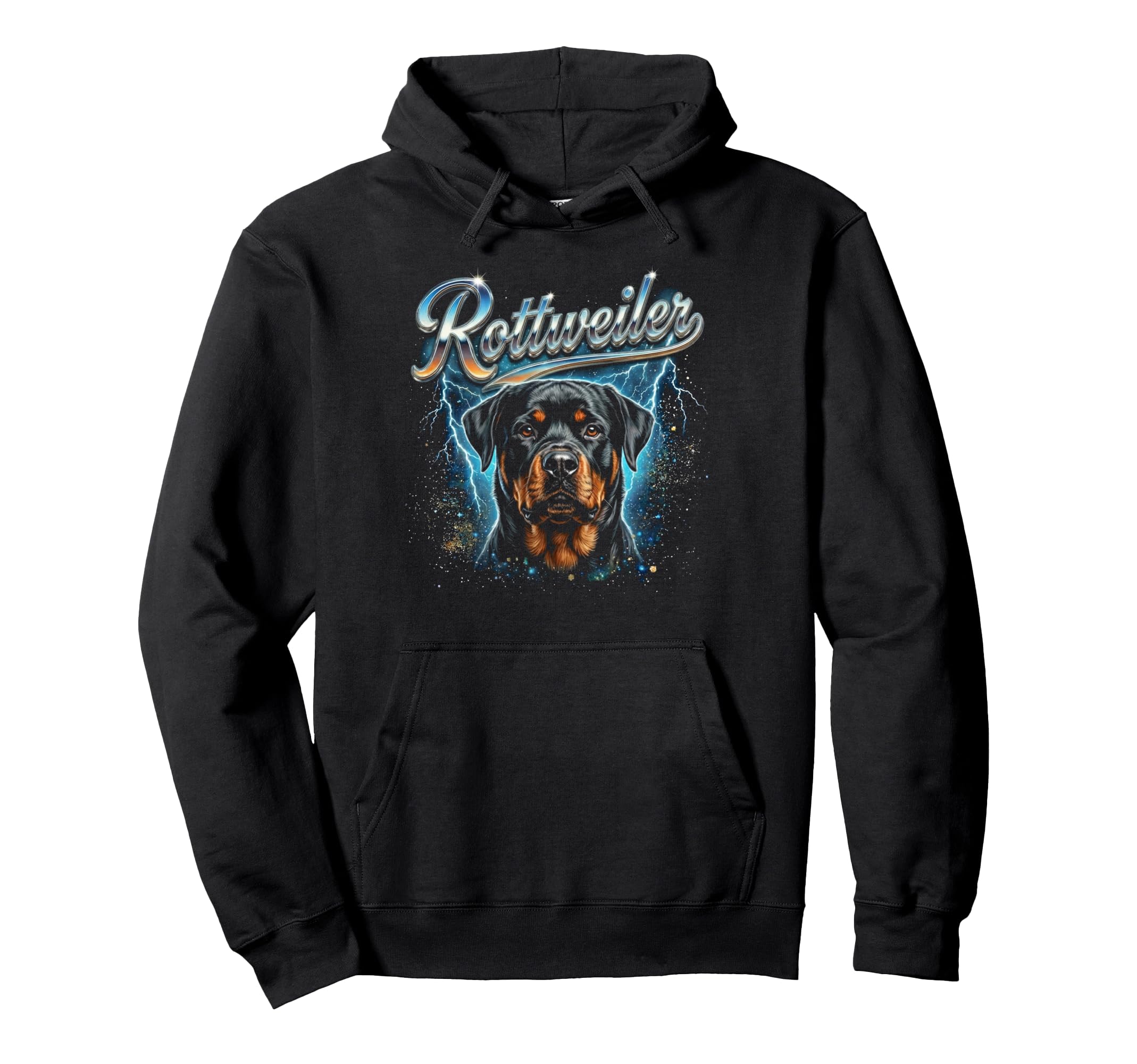 Rottweiler 90S Dog Lover 80S Rottweiler Hoodie - Graphic Print Men Women - T-Shirt, Sweatshirt, Hoodie