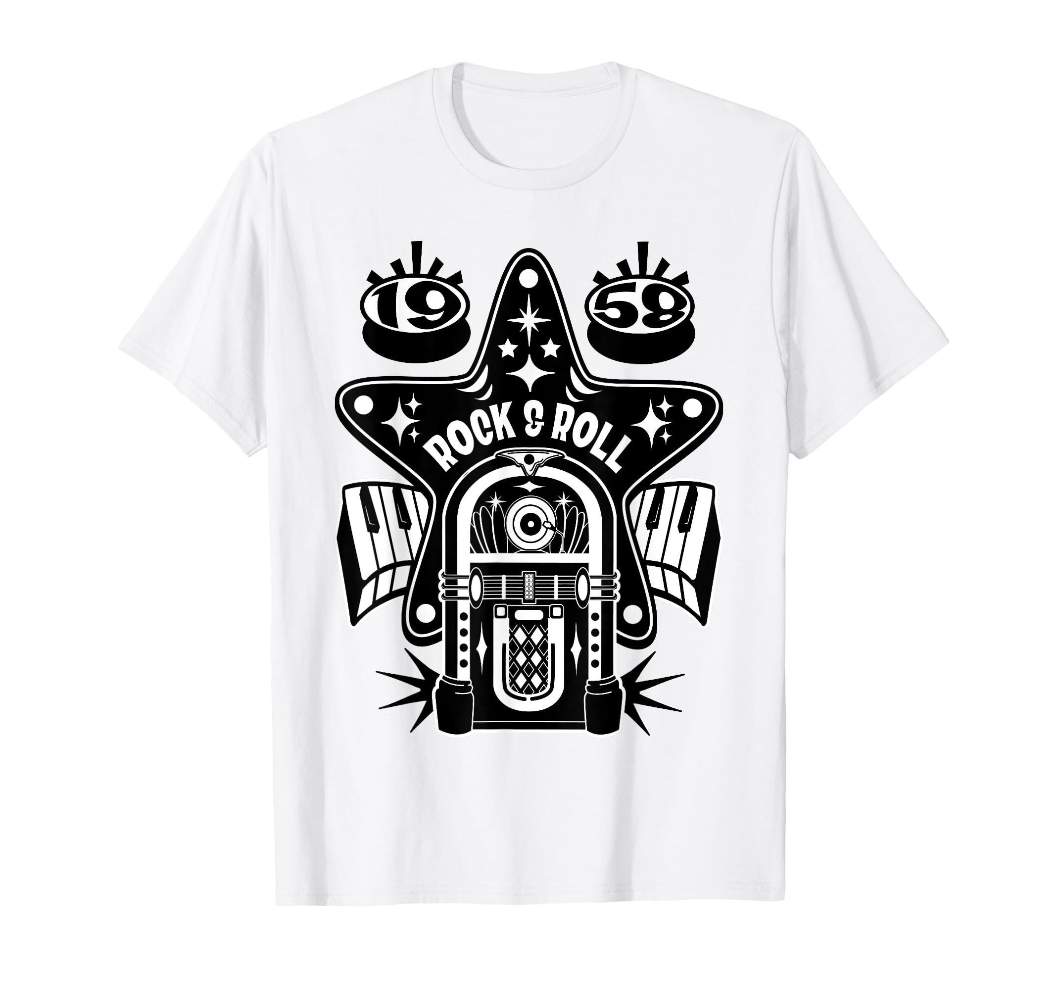 Rockabilly 50S Sock Hop Costume Music T-Shirt - Minimalist Print Men Women - T-Shirt, Sweatshirt, Hoodie
